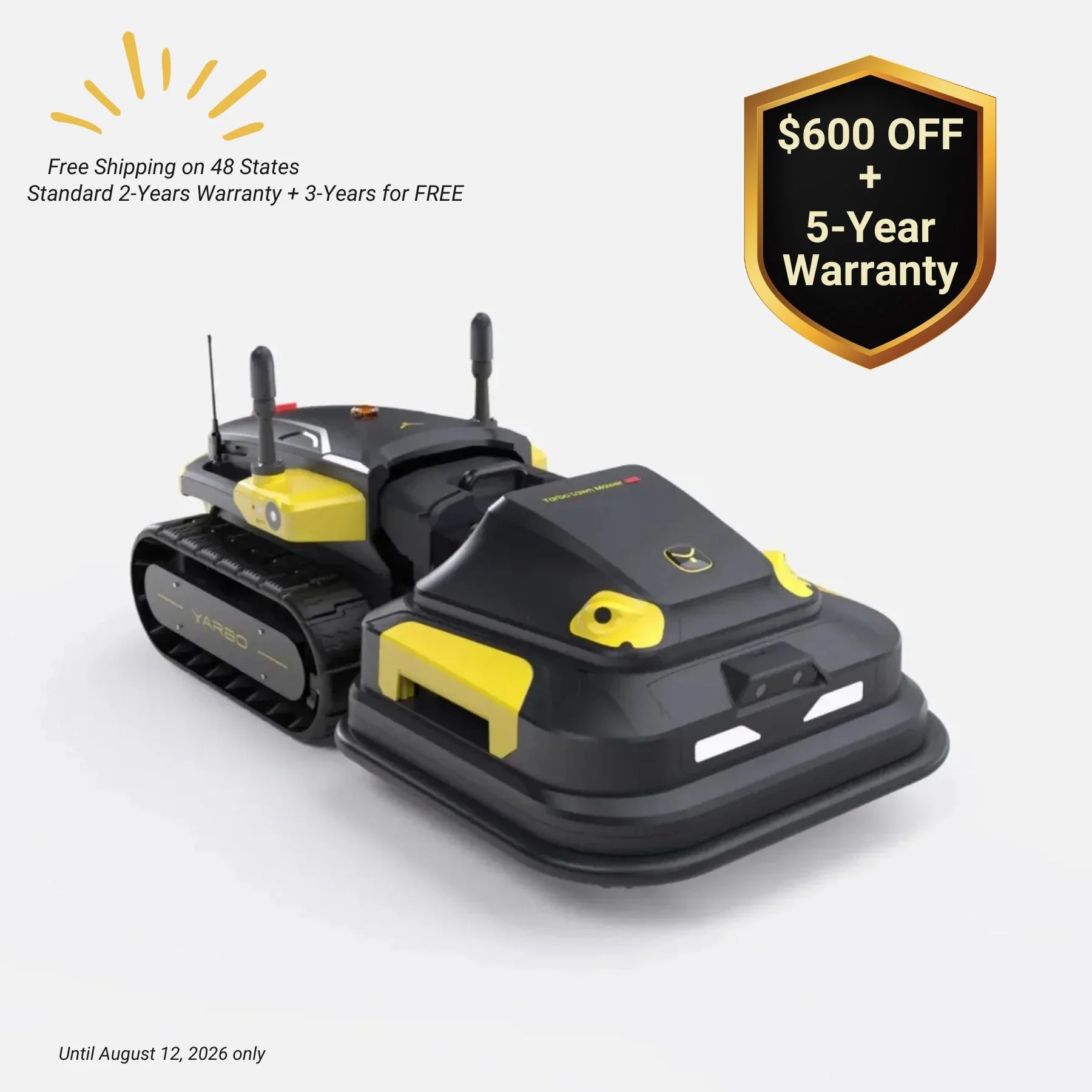 Yarbo Robotic Lawn Mower Pro | Cordless Robot Mower, 6 Acres