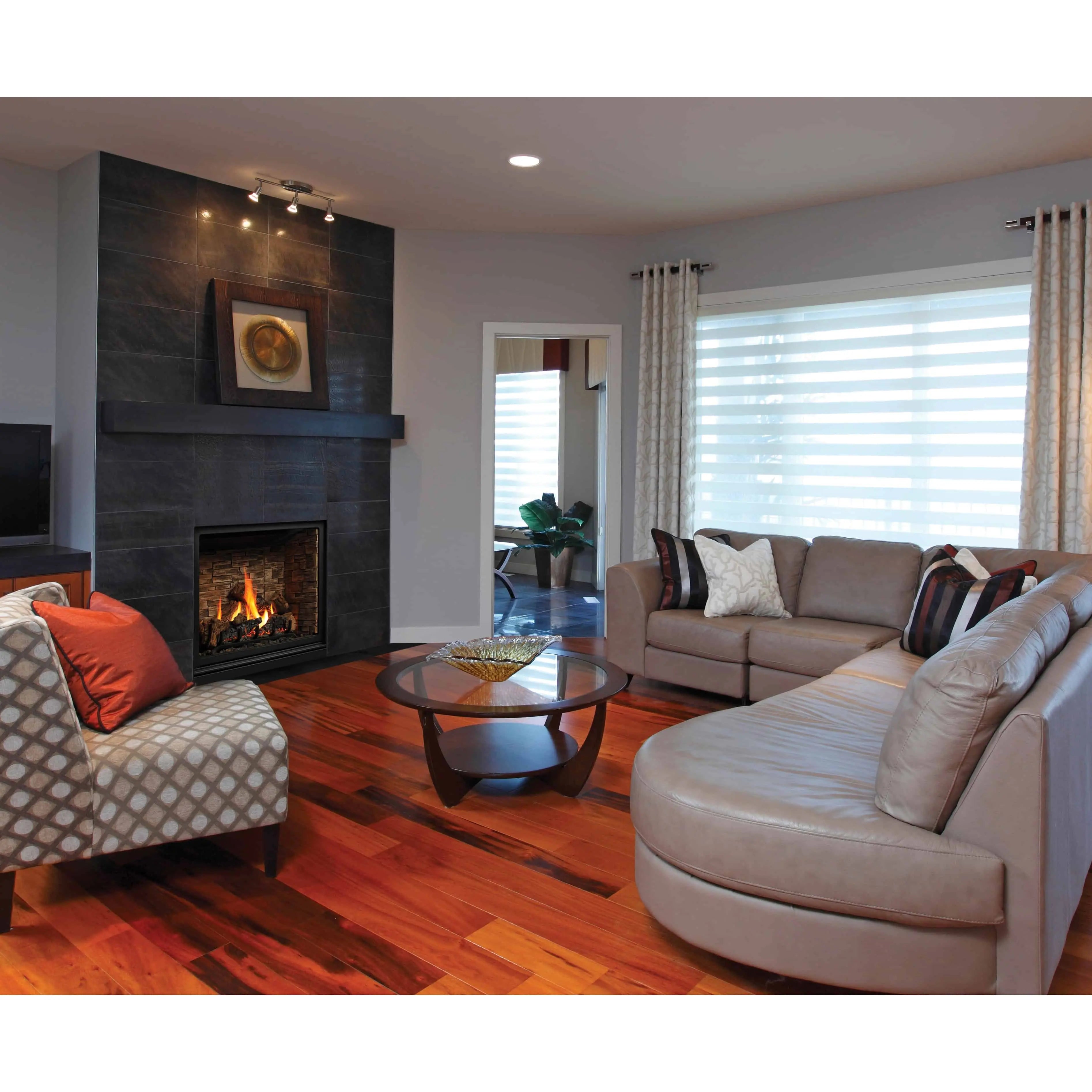 Kingsman 39" Wide Direct Vent Linear Gas Fireplace ZCV39H