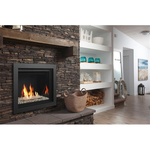 Kingsman 42" Wide Direct Vent Linear Tempered Glass Gas Fireplace ZCV42