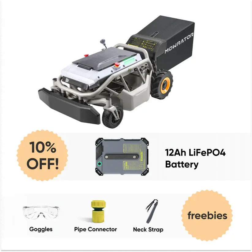 Mowrator S1 2WD Lawn Mower + Extra 12Ah Battery Mowrator