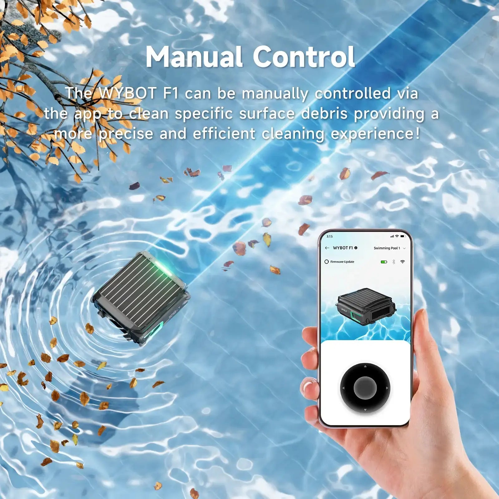 WYBOT F1 Pool Skimmer Solar Powered Robotic Cleaner - Aqvina LLC
