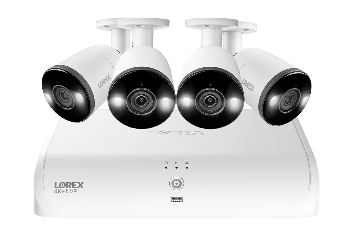 Lorex TN910618A4-E 4K Fusion System with 4 Smart Deterrence Cameras