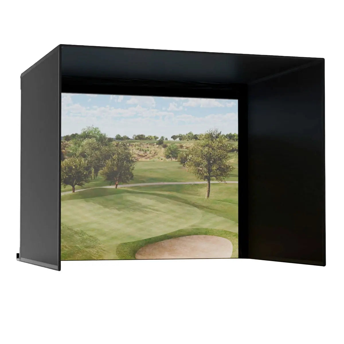Carl's Place Complete Pro Golf Simulator Enclosure Kit with Impact Screen