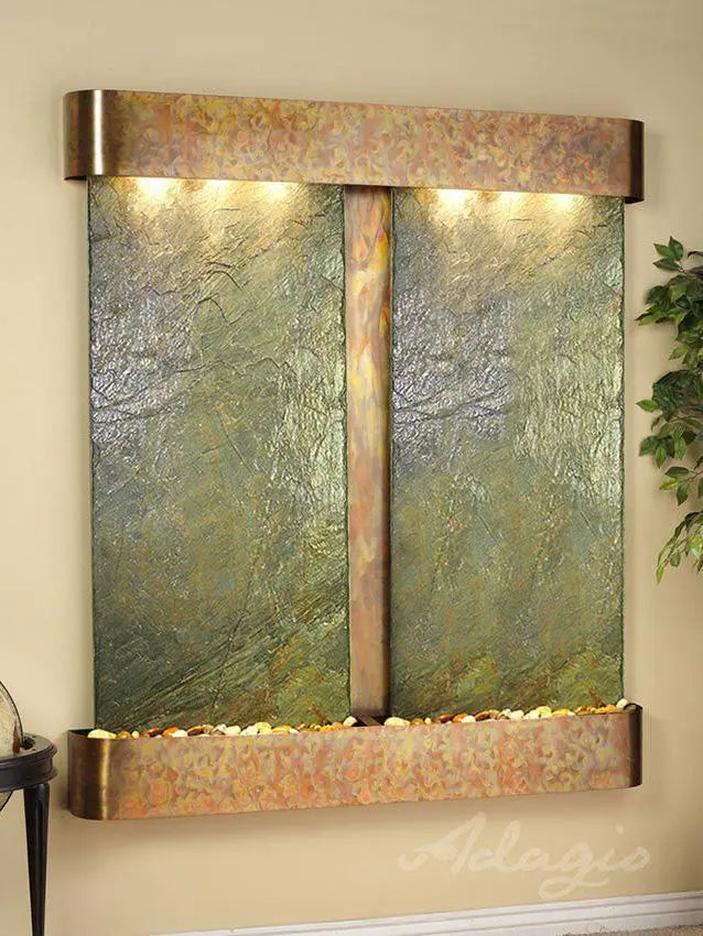 Adagio Cottonwood Falls - Indoor Wall Fountain AWF-CFR1002 - Aqvina LLC