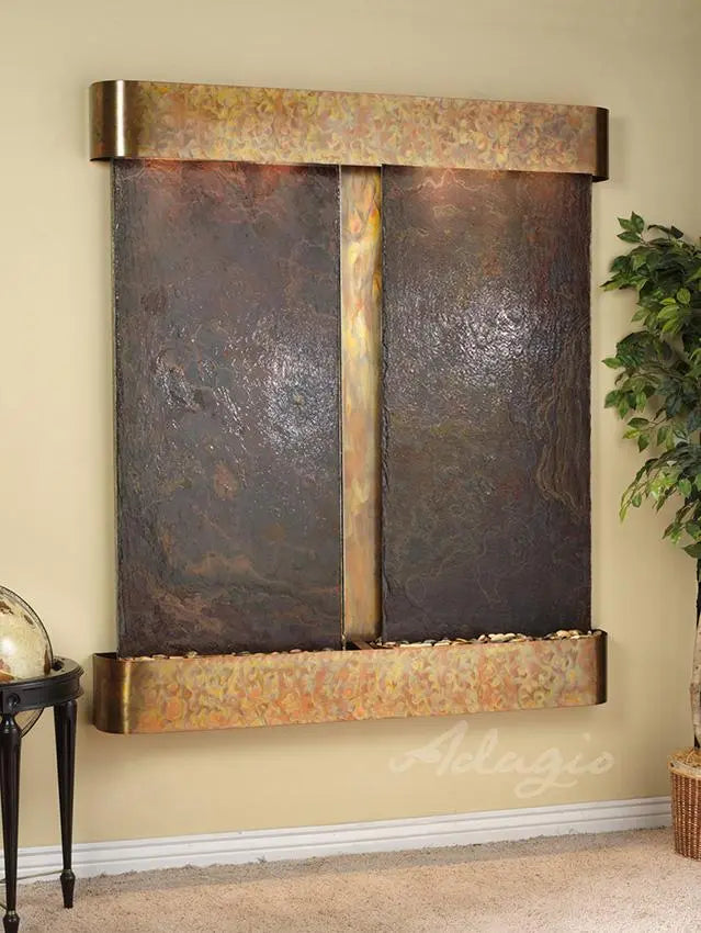 Adagio Cottonwood Falls - Indoor Wall Fountain AWF-CFR1002 - Aqvina LLC
