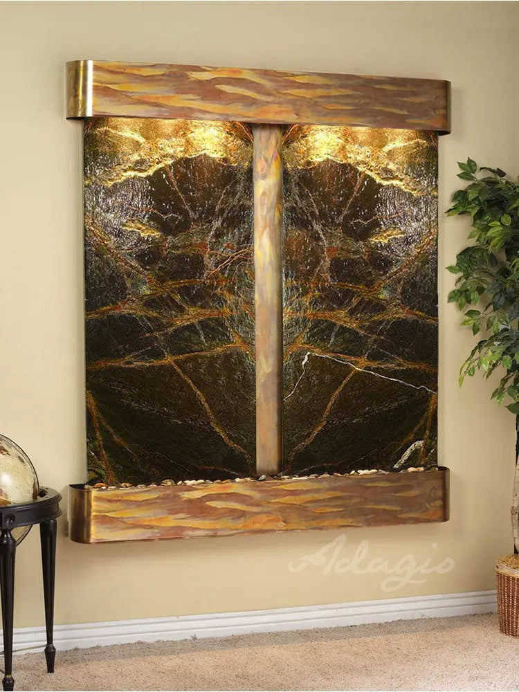 Adagio Cottonwood Falls - Indoor Wall Fountain AWF-CFR1002 - Aqvina LLC