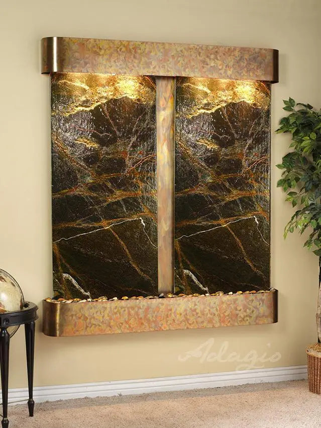 Adagio Cottonwood Falls - Indoor Wall Fountain AWF-CFR1002 - Aqvina LLC