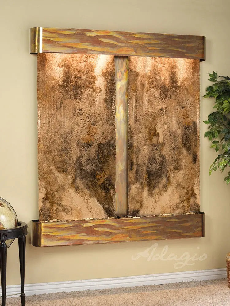 Adagio Cottonwood Falls - Indoor Wall Fountain AWF-CFR1002 - Aqvina LLC