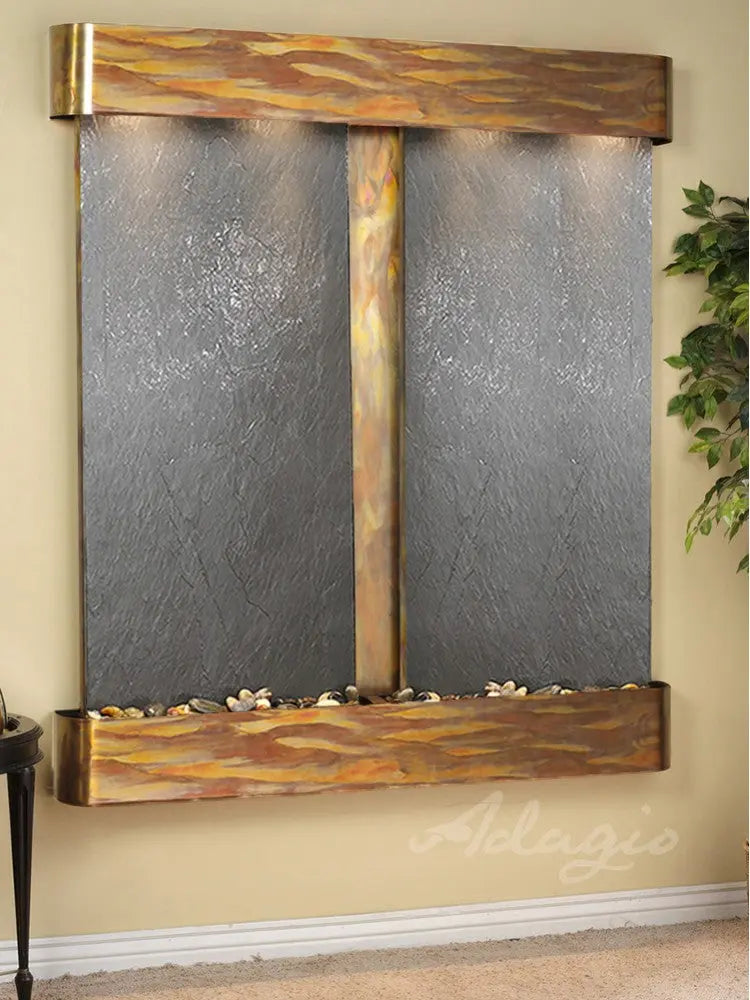 Adagio Cottonwood Falls - Indoor Wall Fountain AWF-CFR1002 - Aqvina LLC