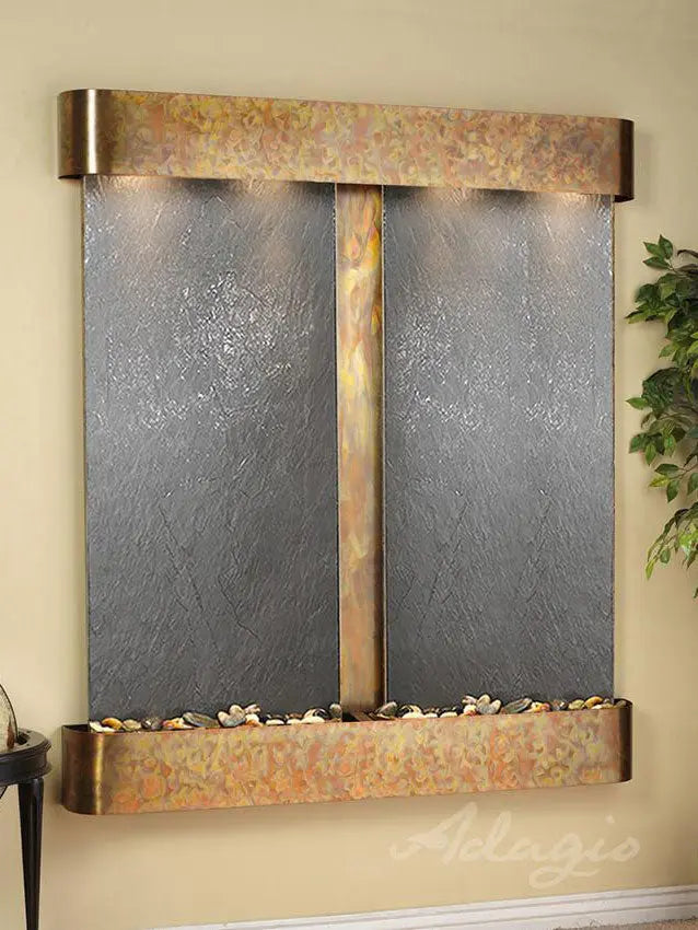 Adagio Cottonwood Falls - Indoor Wall Fountain AWF-CFR1002 - Aqvina LLC