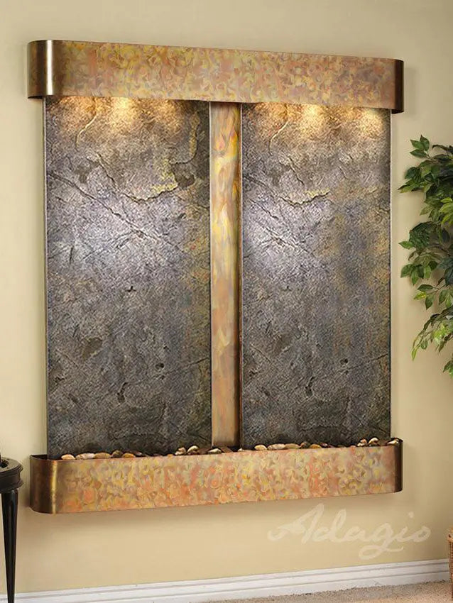 Adagio Cottonwood Falls - Indoor Wall Fountain AWF-CFR1002 - Aqvina LLC