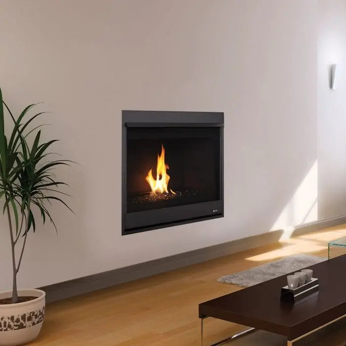 Superior 33-Inch DRC2033 Contemporary Electronic Ignition Direct Vent Gas Fireplace with Crushed Glass Media