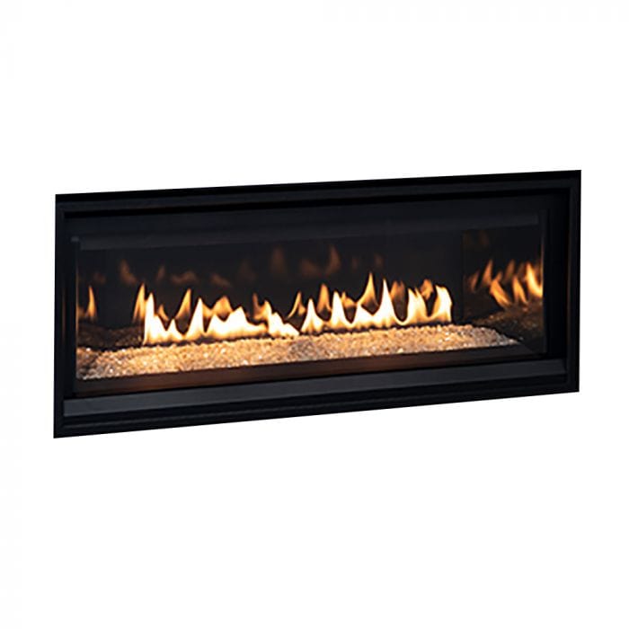 Superior 35-Inch DRL3535 Linear Electronic Ignition Direct Vent Gas Fireplace with Remote and Crushed Glass Media