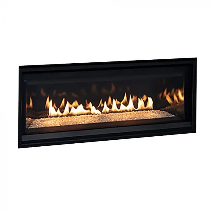 Superior 55-Inch DRL3555 Linear Electronic Ignition Direct Vent Gas Fireplace with Remote and Crushed Glass Media