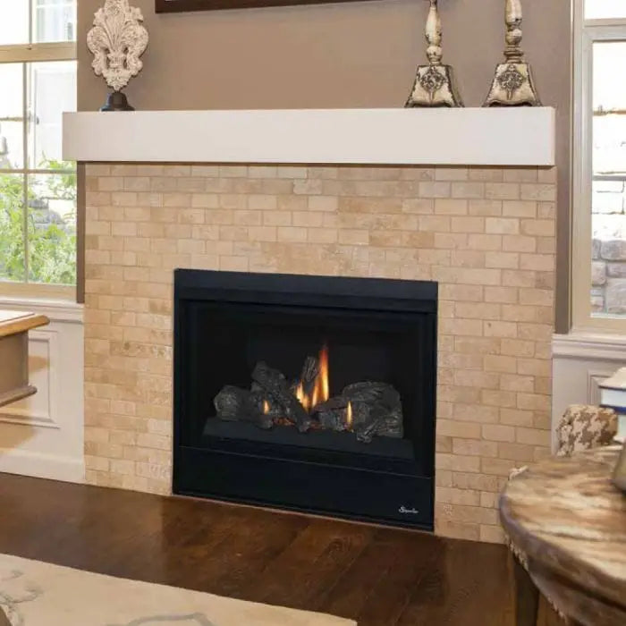 Superior 33-Inch DRT2033 Traditional Direct Vent Gas Fireplace with Aged Oak Log Set