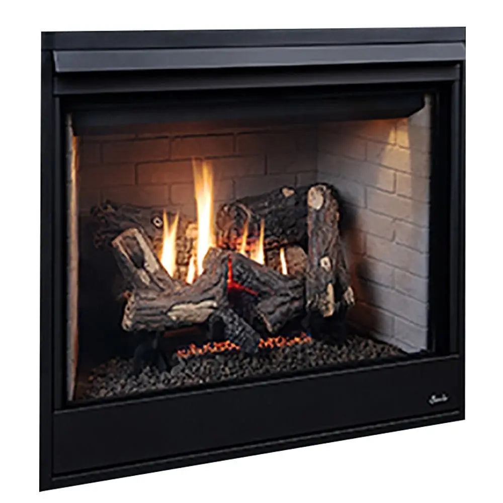 Superior 40-Inch DRT4240 Traditional Electronic Ignition Direct Vent Gas Fireplace with Remote and Ceramic Fiber Log Set