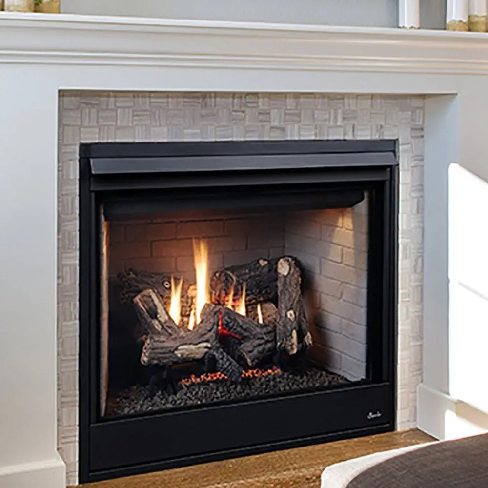 Superior 45-Inch DRT4245 Traditional Electronic Ignition Direct Vent Gas Fireplace with Remote and Ceramic Fiber Log Set
