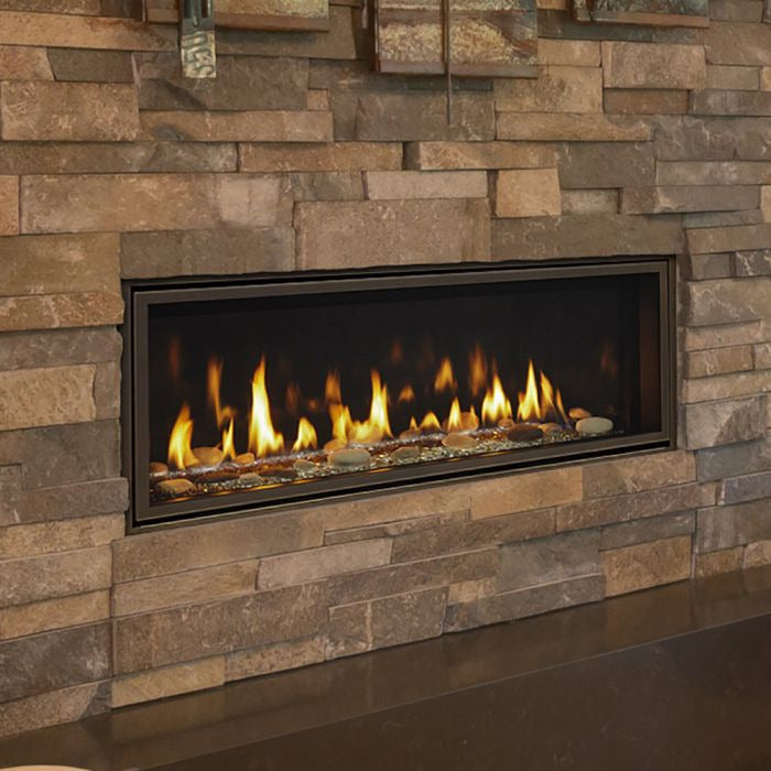 Majestic Echelon II 60" direct vent gas fireplace featuring a sleek design and IntelliFire touchscreen remote control.