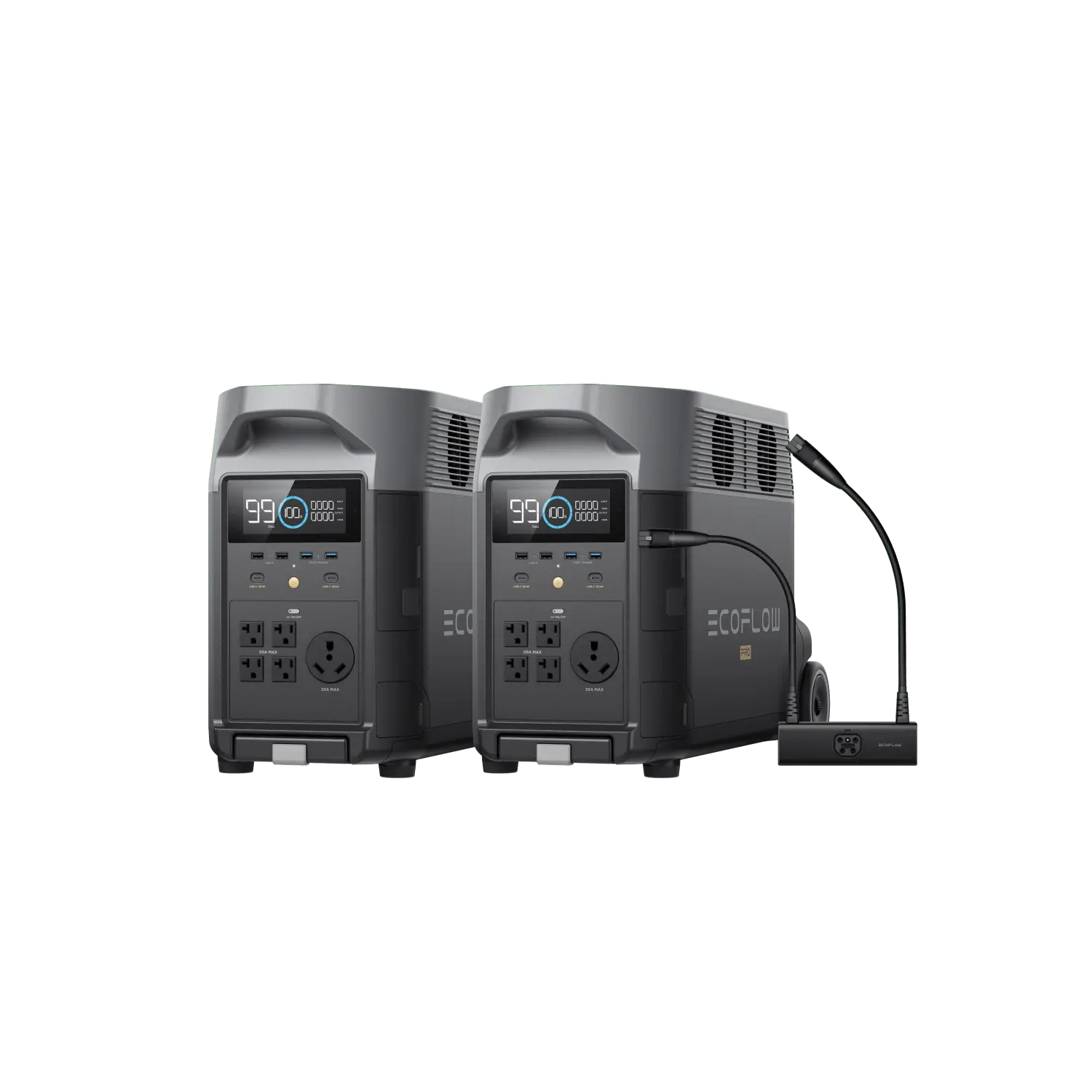 EcoFlow DELTA Pro*2 + Double Voltage Hub