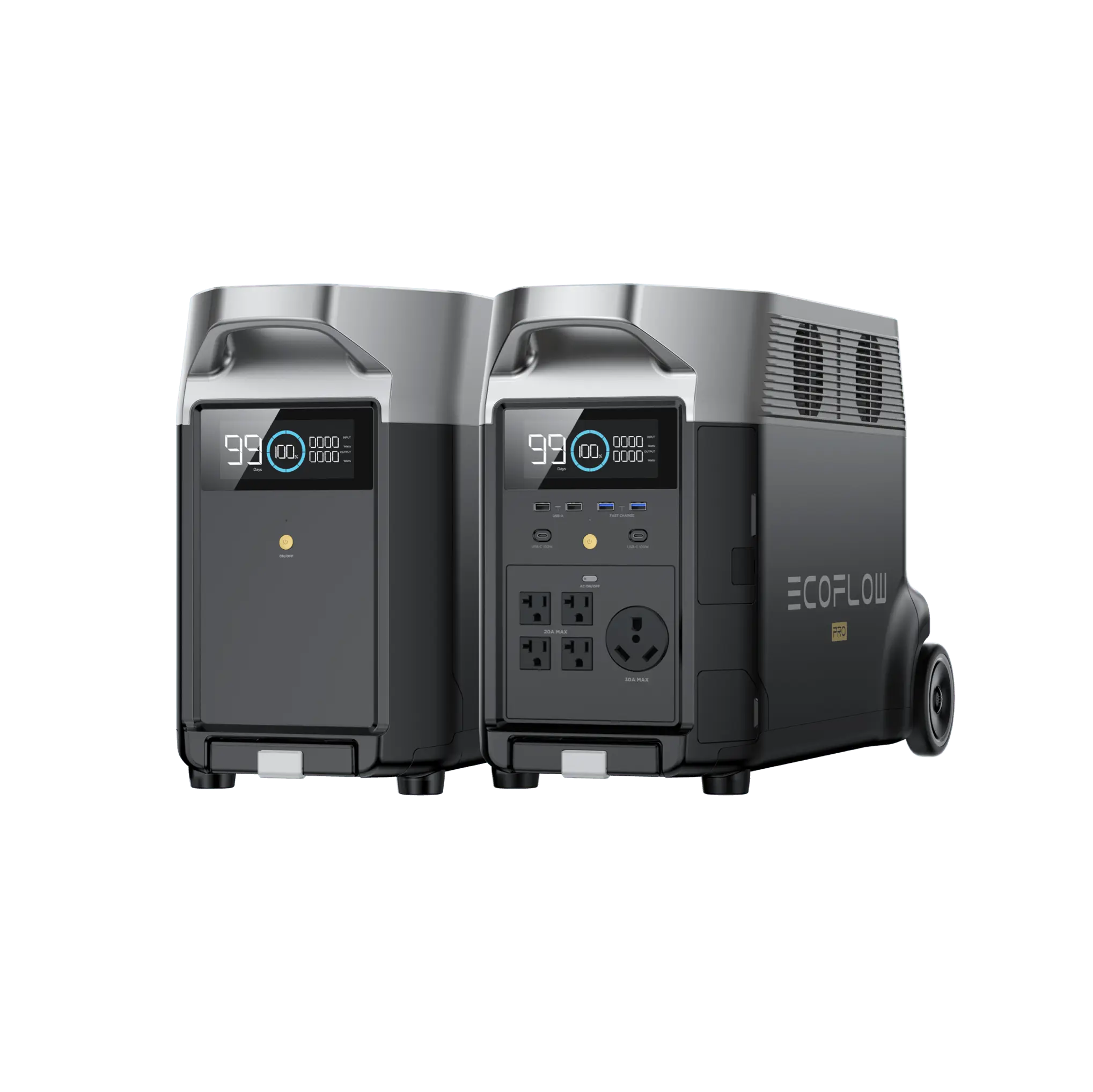 EcoFlow DELTA Pro + Smart Extra Battery + 800W Alternator Charger