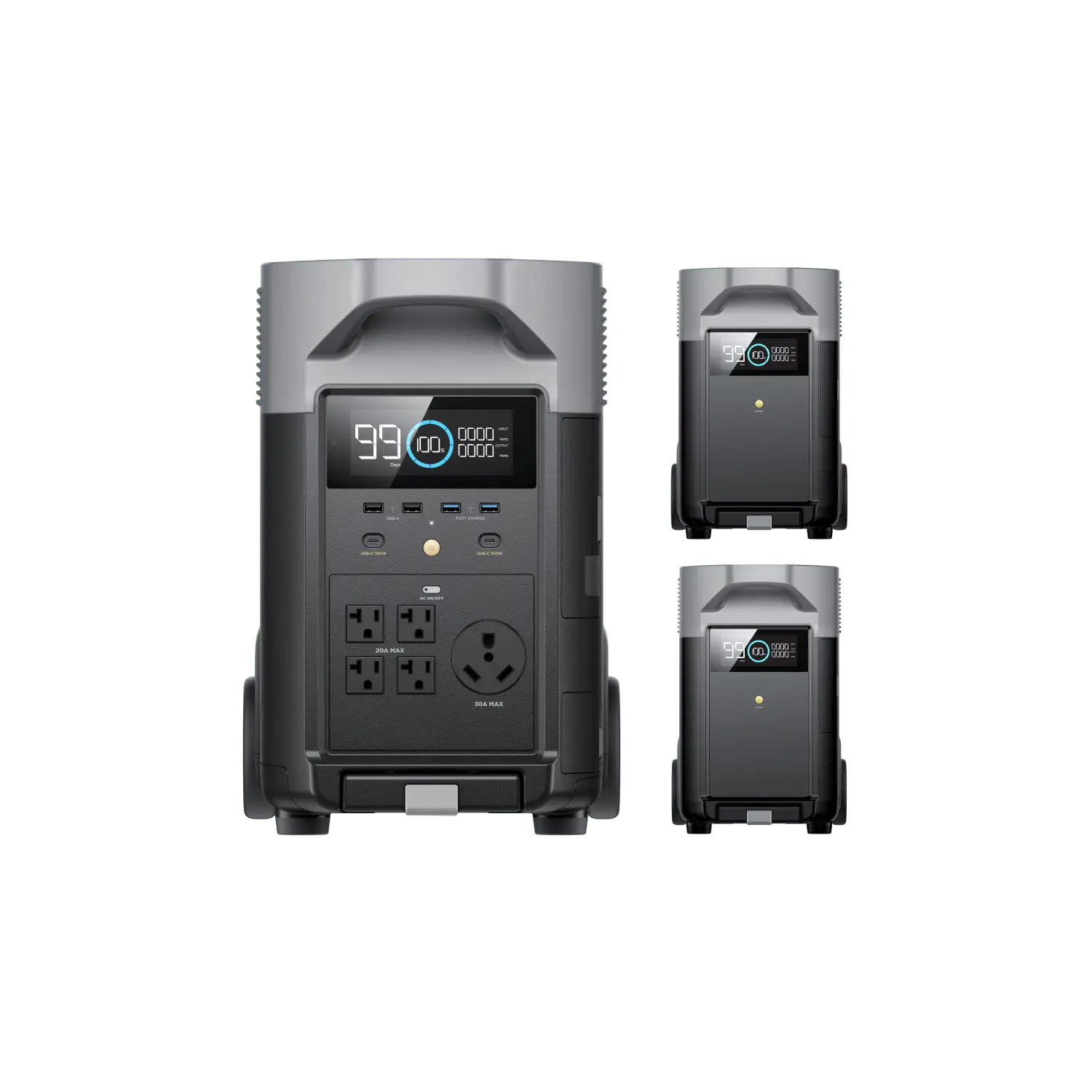 EcoFlow DELTA Pro + Smart Extra Battery + 800W Alternator Charger