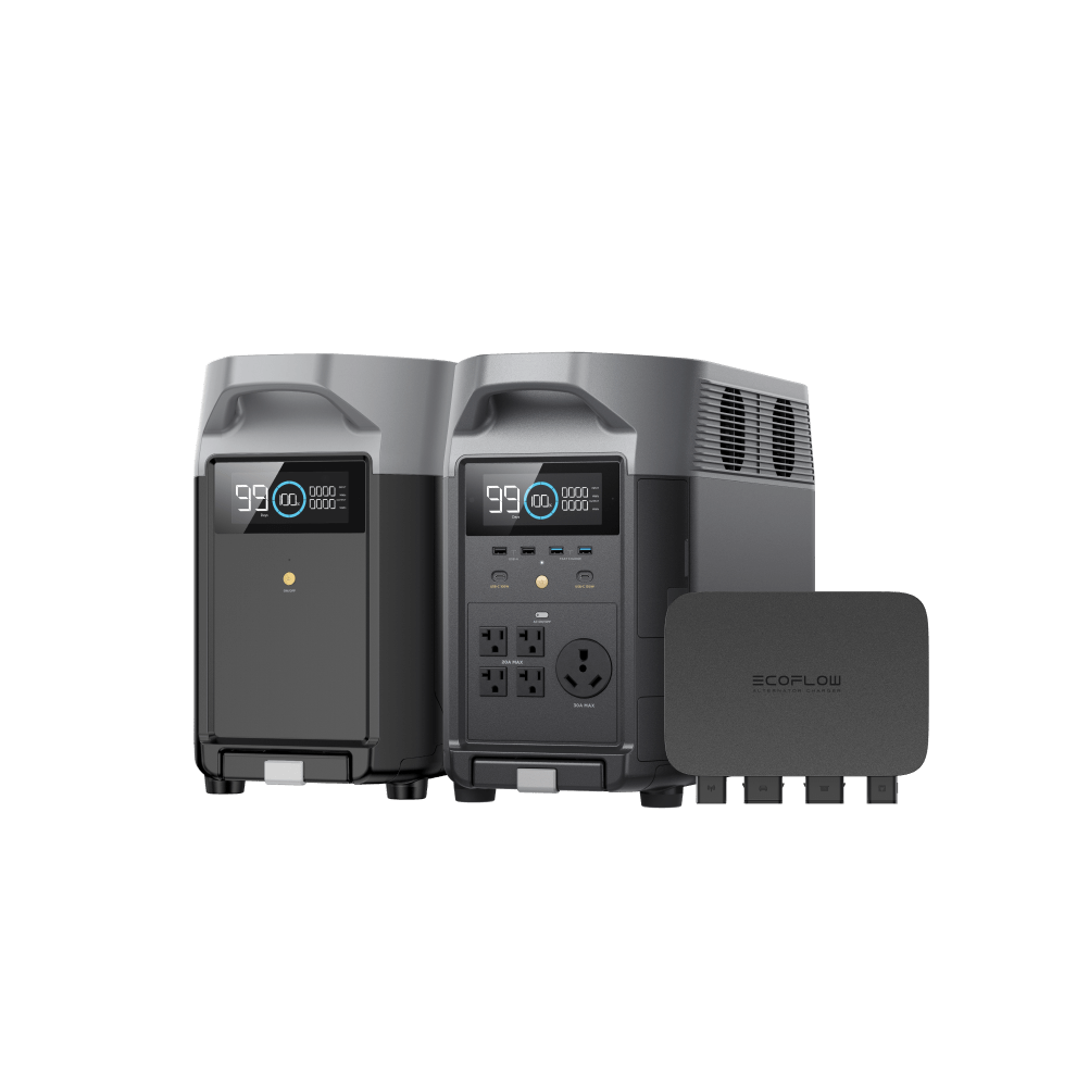 EcoFlow DELTA Pro + Smart Extra Battery + 800W Alternator Charger