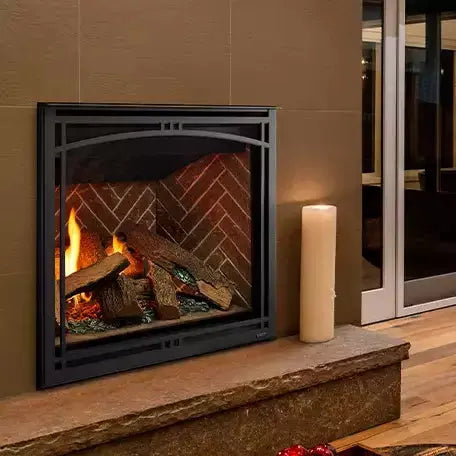 Majestic Meridian Platinum 42" direct vent gas fireplace with touchscreen remote control panel