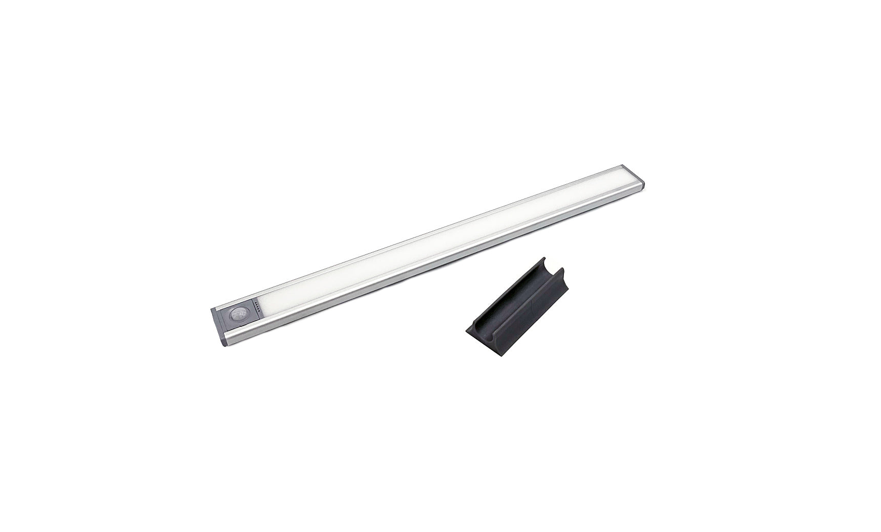 Umbrella light with a white shade and metal frame, featuring a hanging chain.