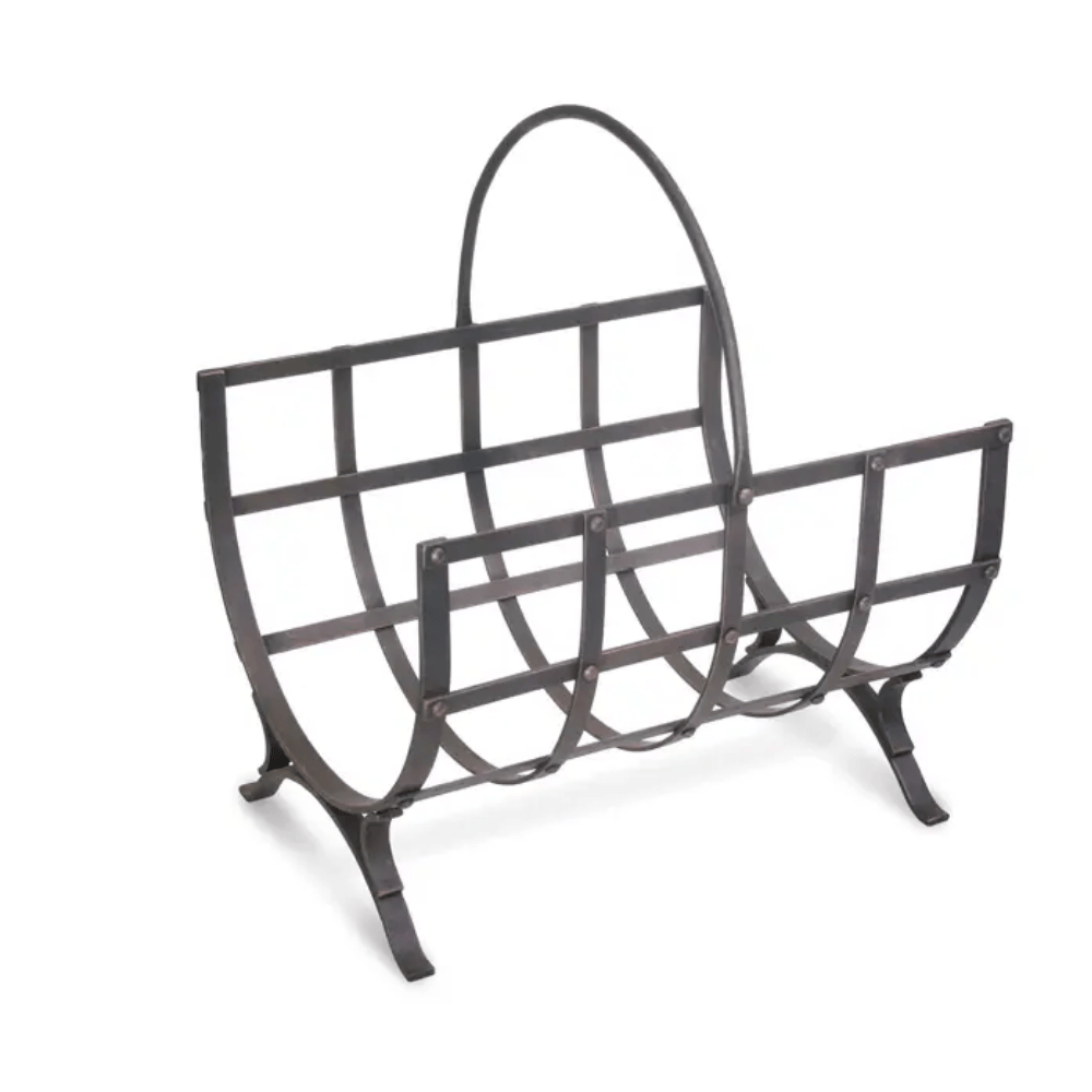 Pilgrim Distressed Bronze Manor Fireplace Log Holder