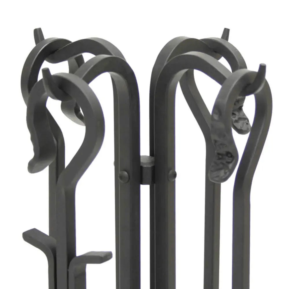 Pilgrim Forged Fireplace Tool Set with Corn Broom