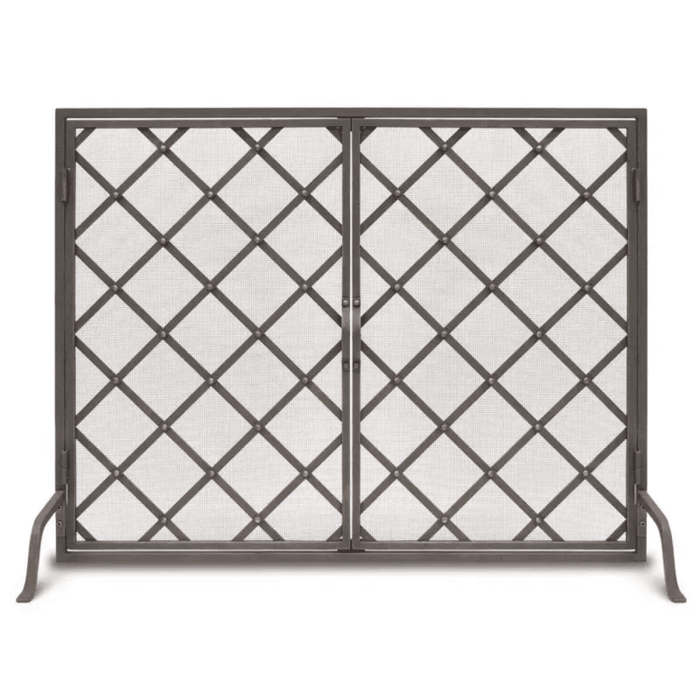 Pilgrim Iron Weave Door Fireplace Screen