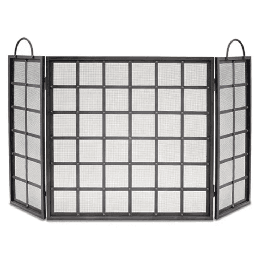 Pilgrim Manor Tri Panel Fireplace Screen