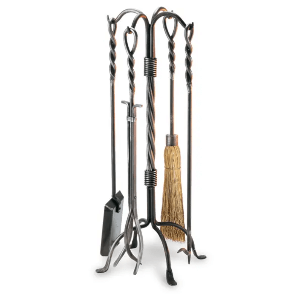 Pilgrim Twisted Rope Fireplace Tool Set