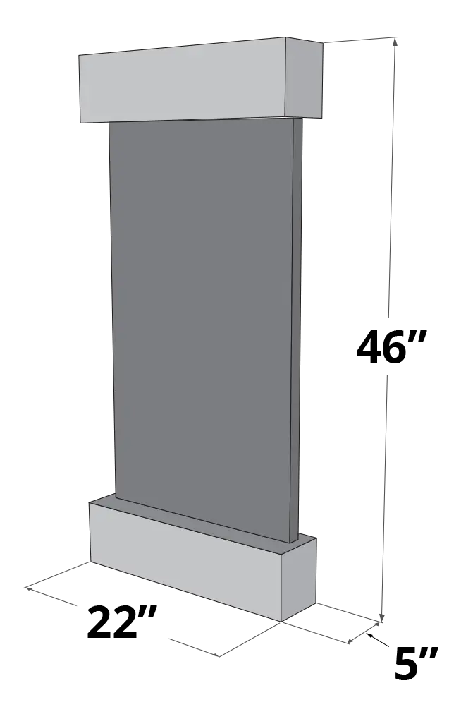 Adagio Whispering Creek - Indoor Wall Fountain AWF-WC3502 - Aqvina LLC