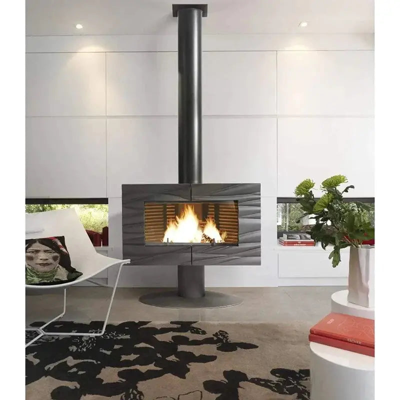 Invicta Theia Free-Standing Linear Wood Stove 6113-44