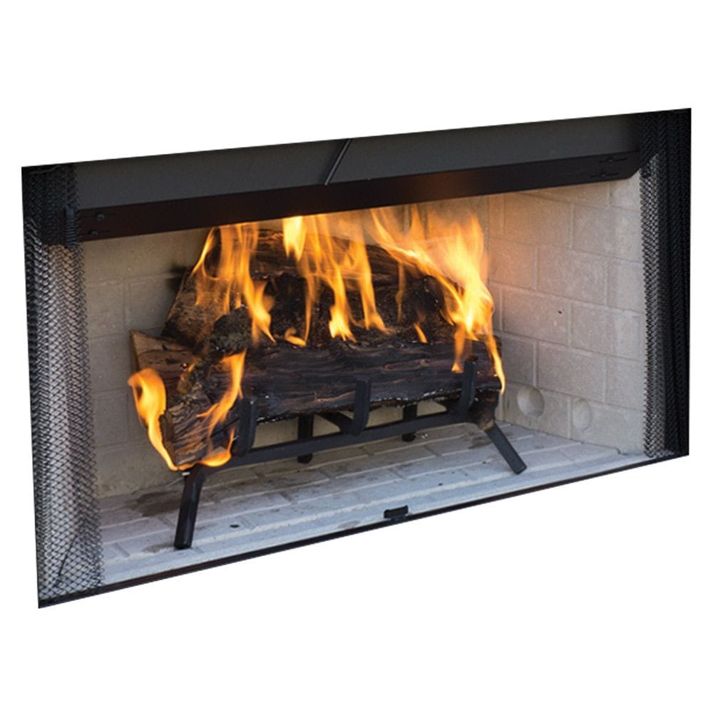 Superior WRT3000 Traditional Radiant Wood Burning Fireplace with White Stacked Panel