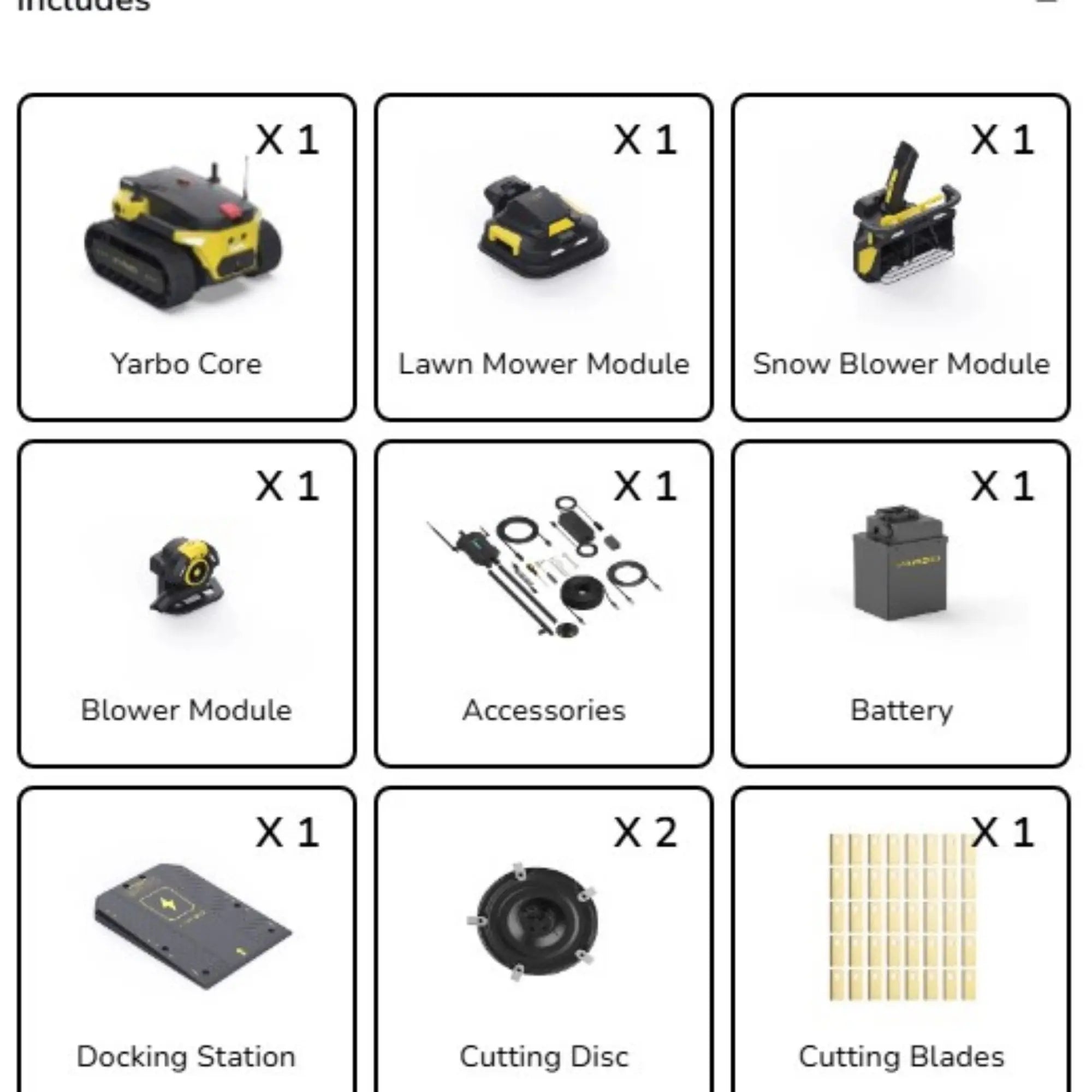 Yarbo - Autonomous Yard Robot PRO – 4-in-1 Core, Lawn Mower, Snow & Leaf Blower - Aqvina LLC