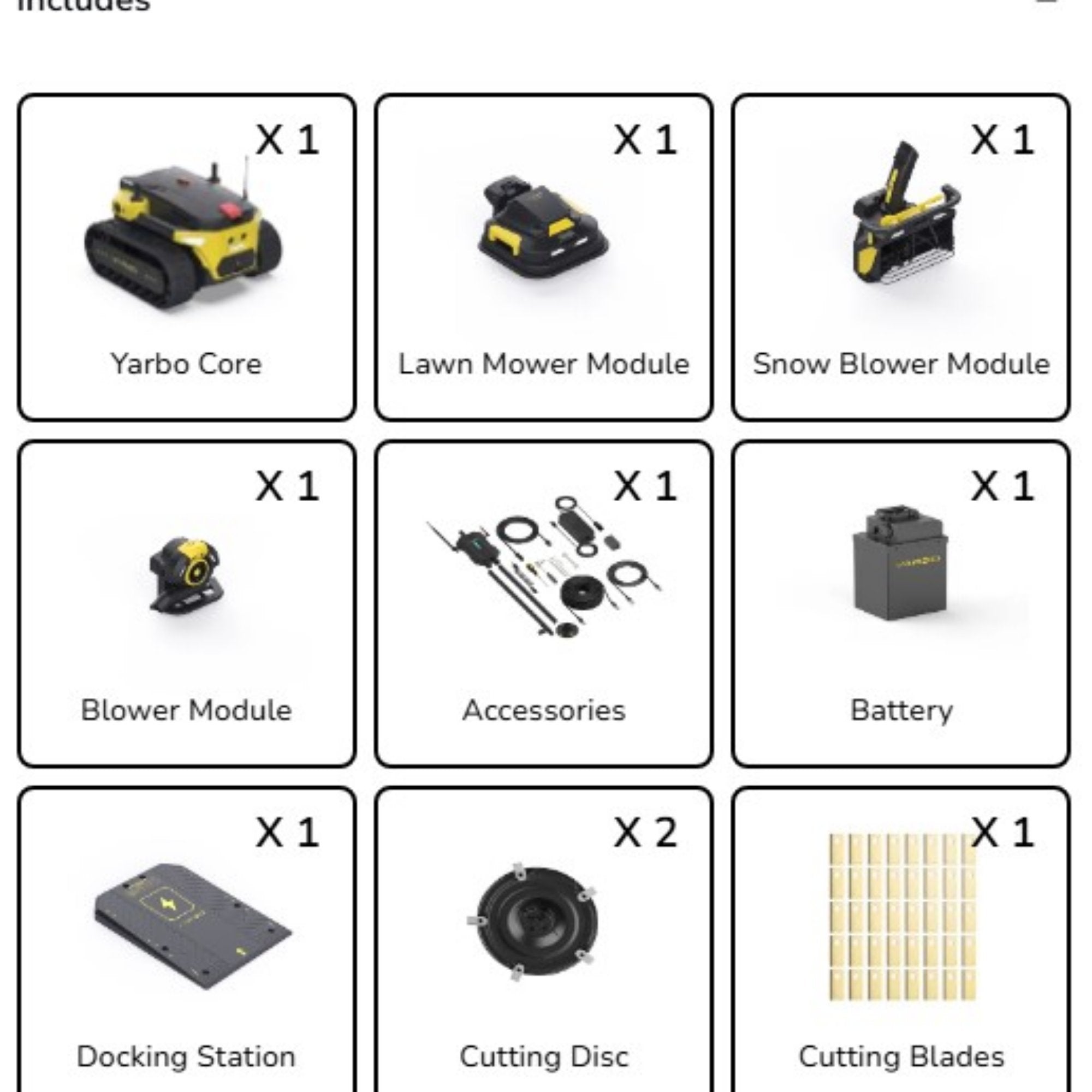 Yarbo - Autonomous Yard Robot PRO – 4-in-1 Core, Lawn Mower, Snow & Leaf Blower - Aqvina LLC