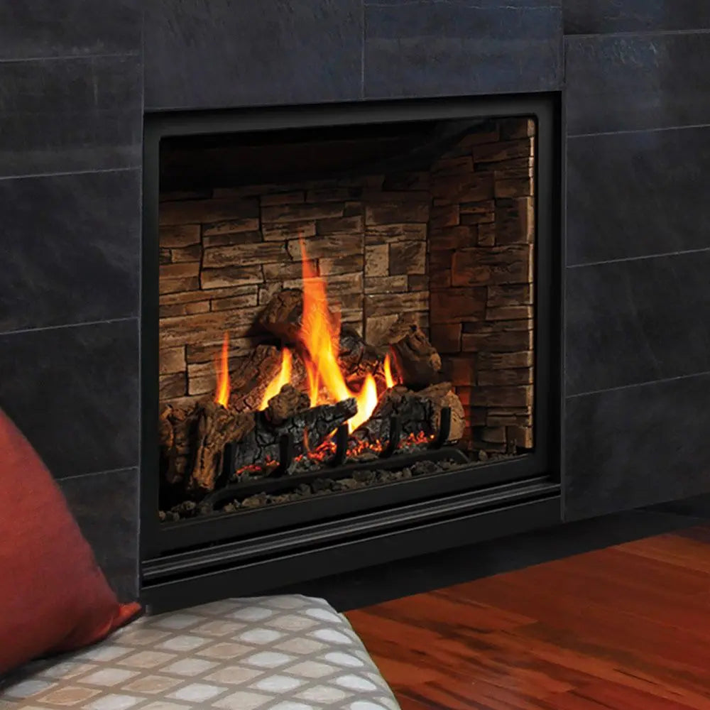 Kingsman 42" Wide Direct Vent Linear Ceramic Glass Gas Fireplace ZCV42H