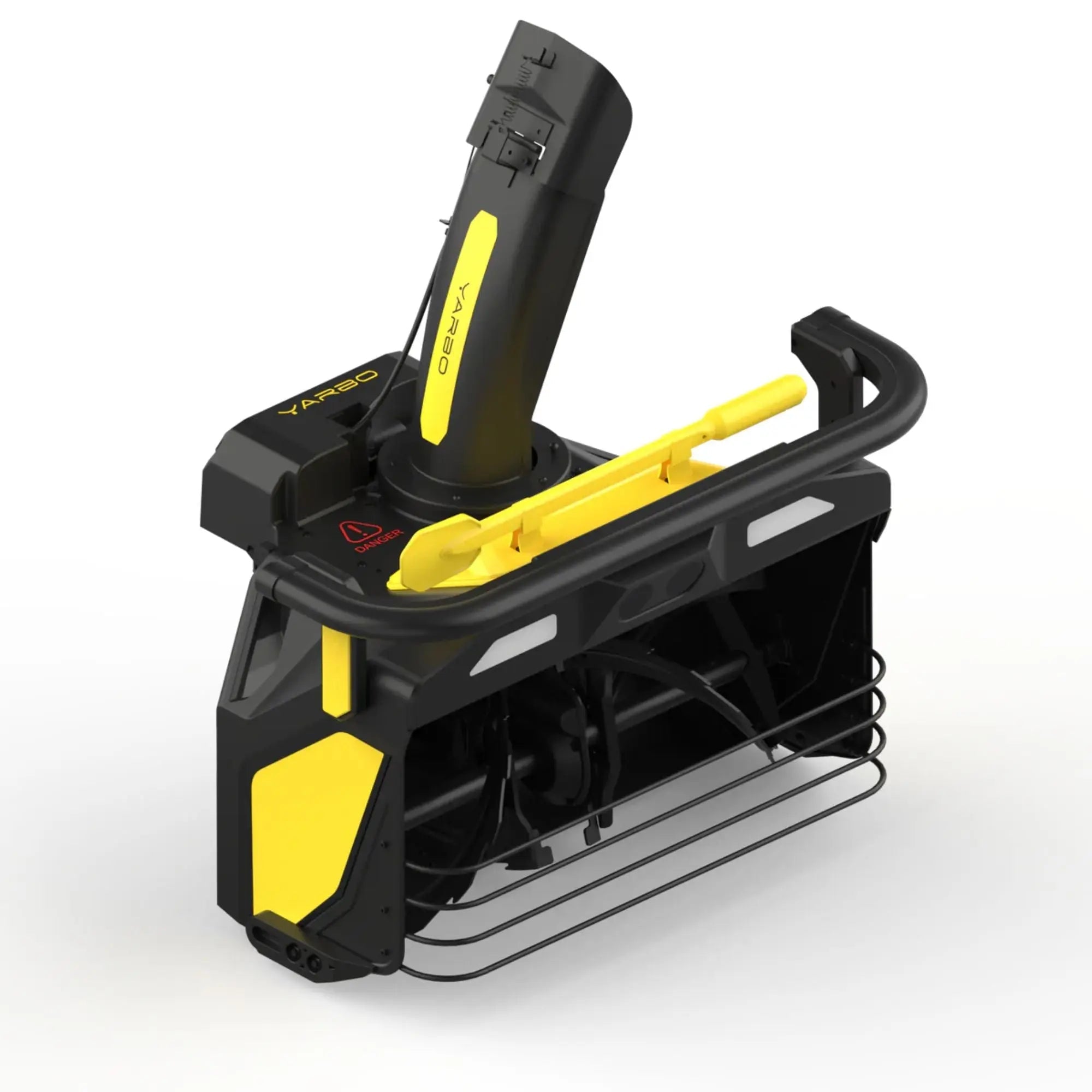 Yarbo autonomous robotic snow blower clearing a driveway