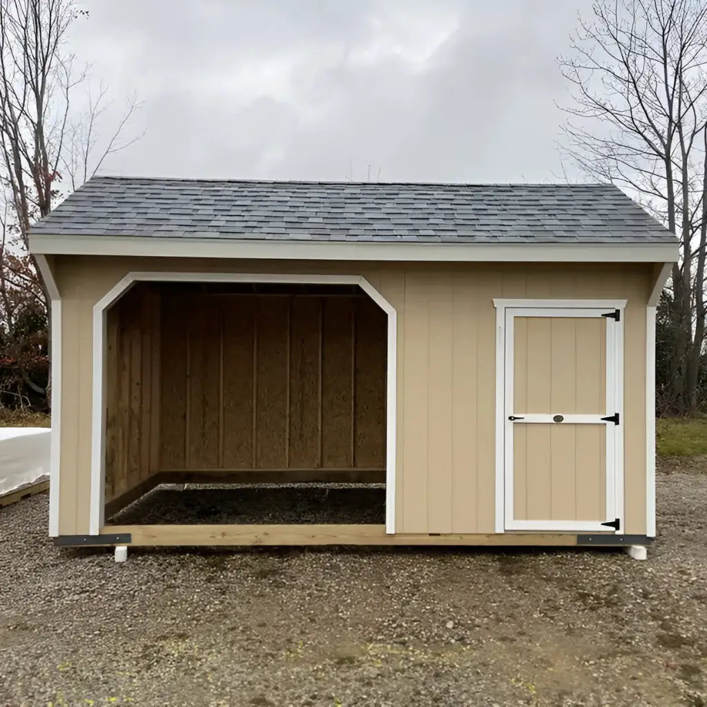 Little Cottage Co. 10x16 Value Animal Run-In Shelter with Tack Room