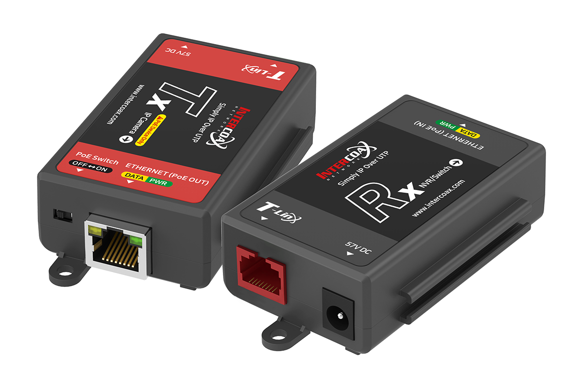 Lorex Single Port IP & PoE Cat5e Extender Set (400m/1300ft end-to-end PoE Injector)