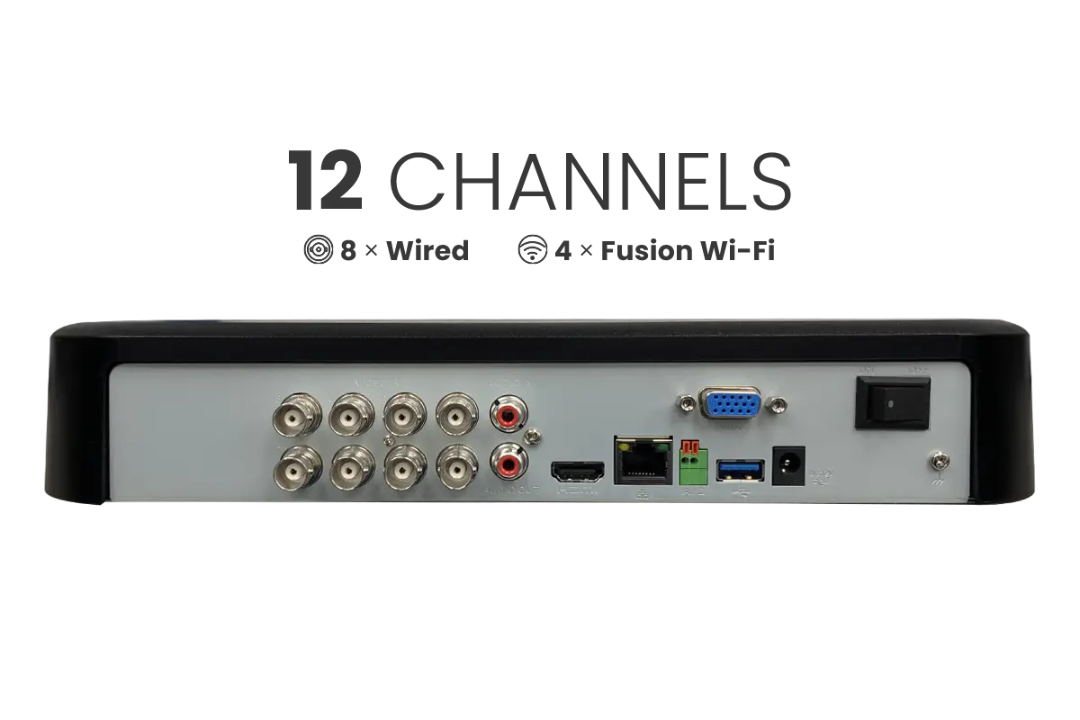 Lorex 4K 12 Camera Capable (8 Wired + 4 Fusion Wi-Fi) 2TB DVR – Open Box - Aqvina LLC