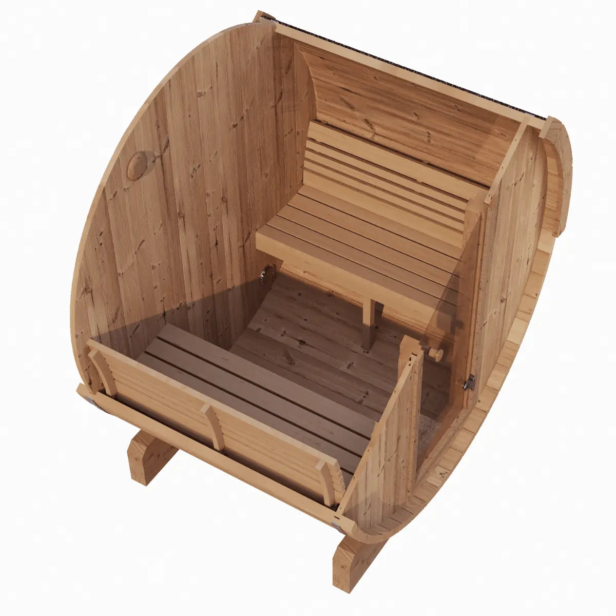 SaunaLife 3-person Outdoor Barrel Sauna - Model E6 | AQVINA World - Aqvina LLC
