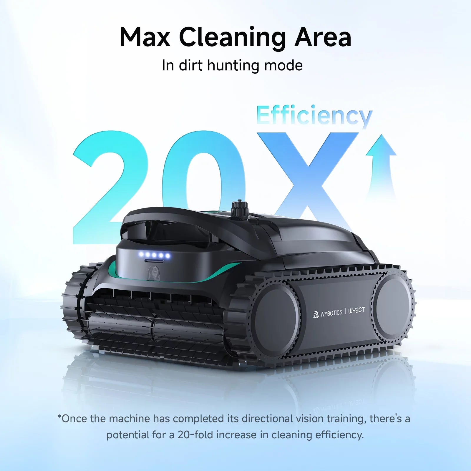 WYBOT M2 Vision Tech High-End Cordless Robotic Pool Cleaner