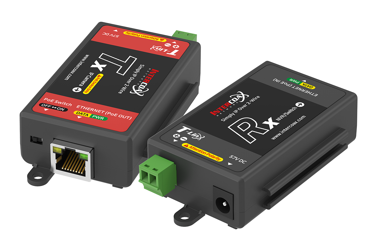 Lorex Single Port IP & PoE over 2-Wire Set (300m/1000ft End-to-End Converters)