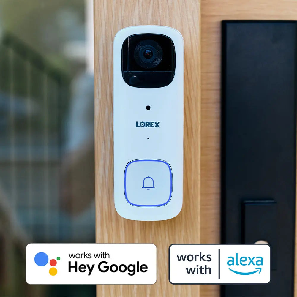 Lorex 2K Wi-Fi Video Doorbell (Battery-Operated, 32GB) – Open Box - Aqvina LLC