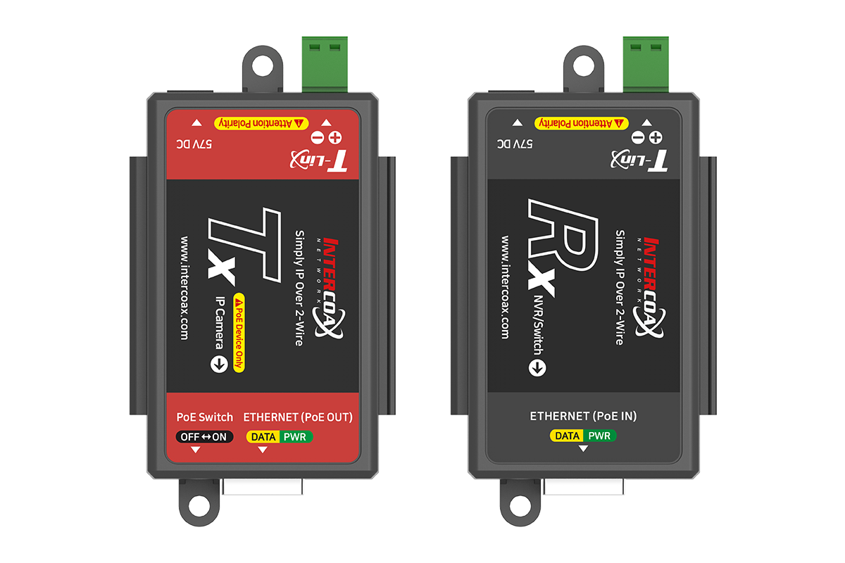 Lorex Single Port IP & PoE over 2-Wire Set (300m/1000ft End-to-End Converters)