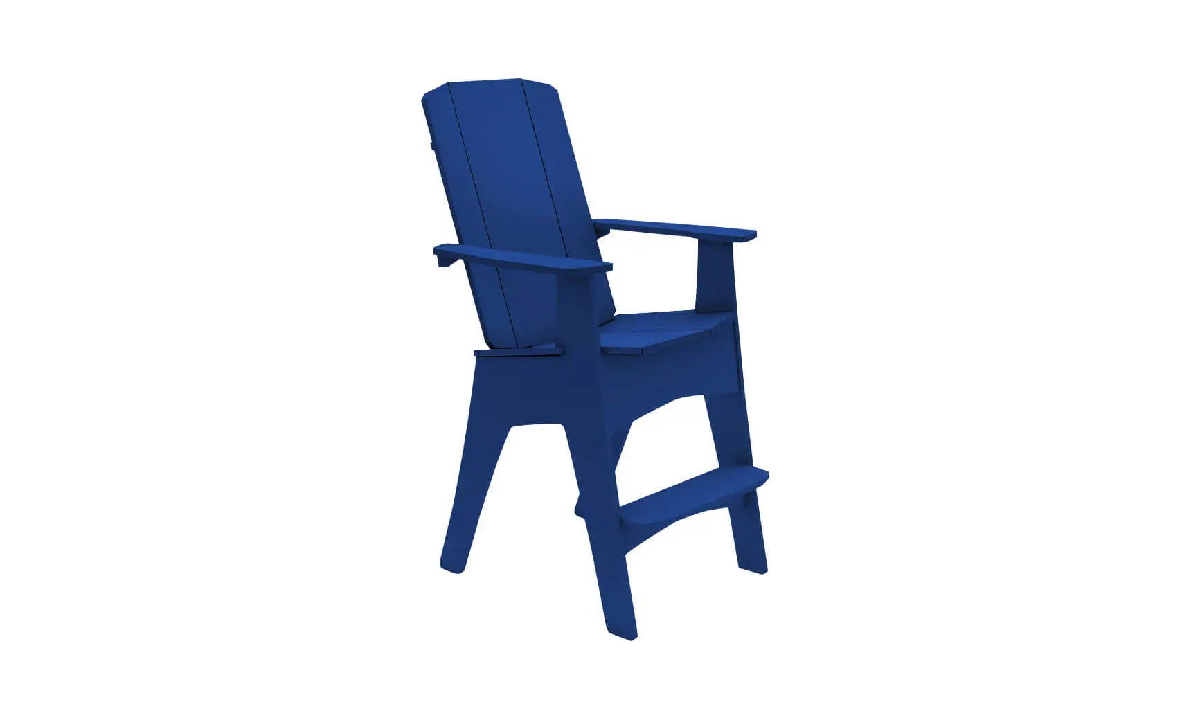 Mainstay Adirondack Tall chair in weathered pine finish with high backrest and armrests