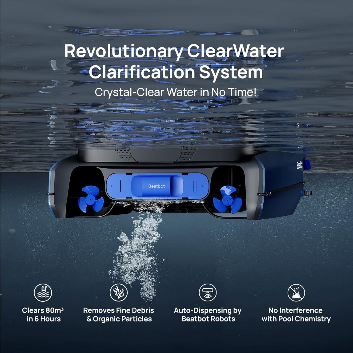 Beatbot AquaSense® 2 Robotic Pool Cleaner + iSkim® Ultra Robotic Pool Skimmer